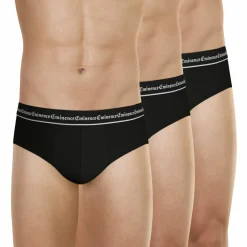 Lot de 3 slips Business noir en coton pour homme