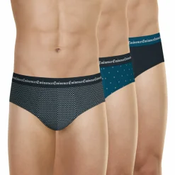 Lot de 3 slips Business Print bleu en coton pour homme