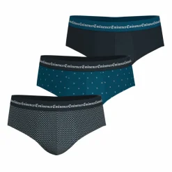 Lot de 3 slips Business Print bleu en coton pour homme