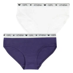 Lot de 2 slips fille Coton Ultra Doux violet
