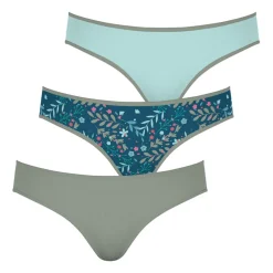 Lot de 3 slips fille Ecopack Mode Girl by Bleu en coton