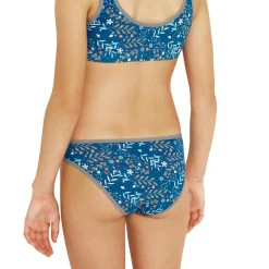 Lot de 3 slips fille Ecopack Mode Girl by Bleu en coton