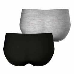 Lot de 2 slips Fusion gris en coton pour homme