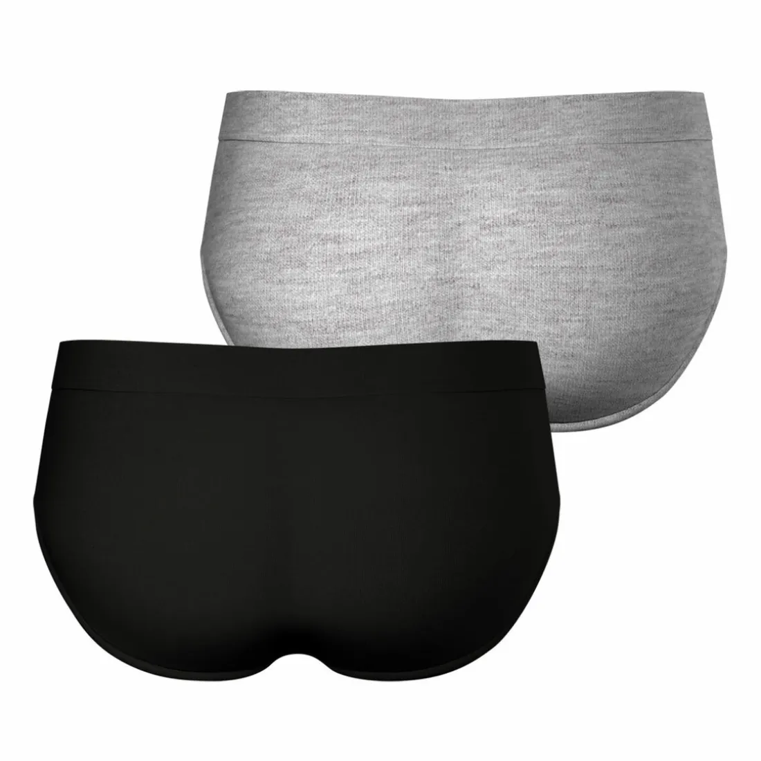 Lot de 2 slips Fusion gris en coton pour homme