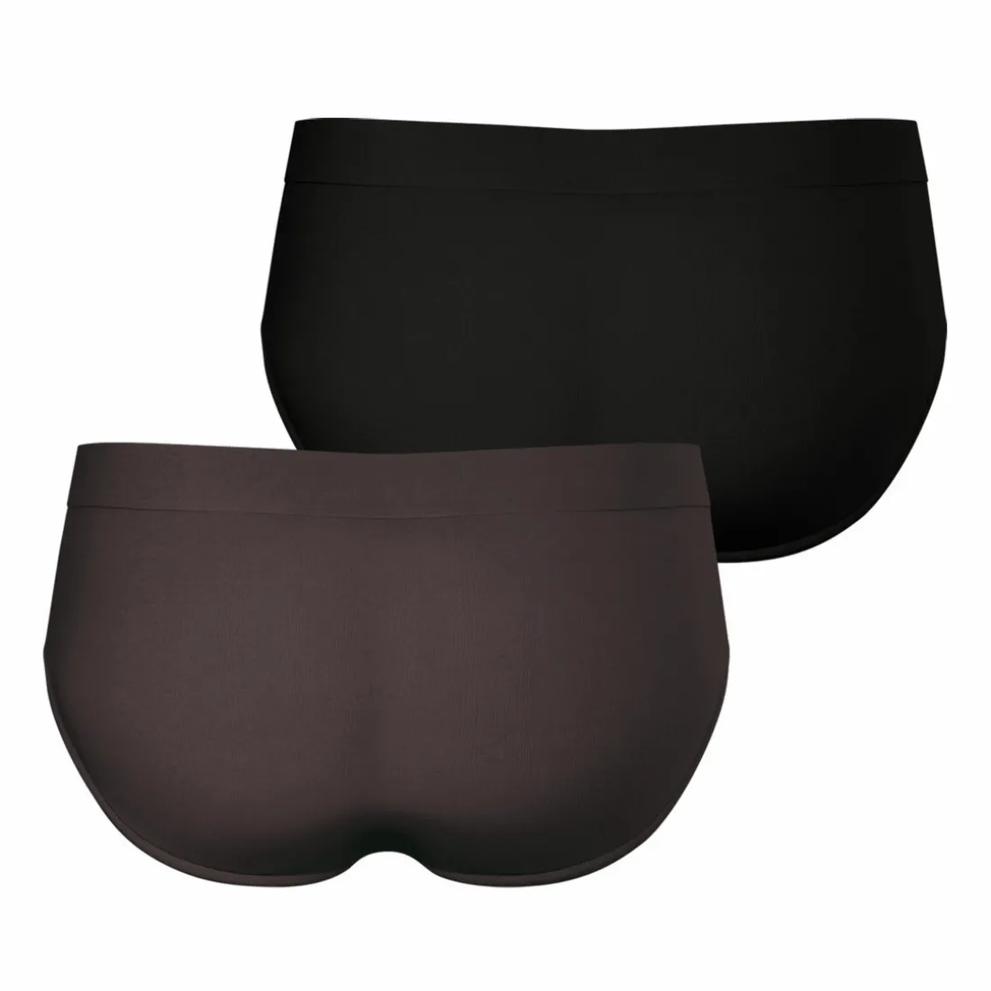 Lot de 2 slips Fusion noir en coton pour homme