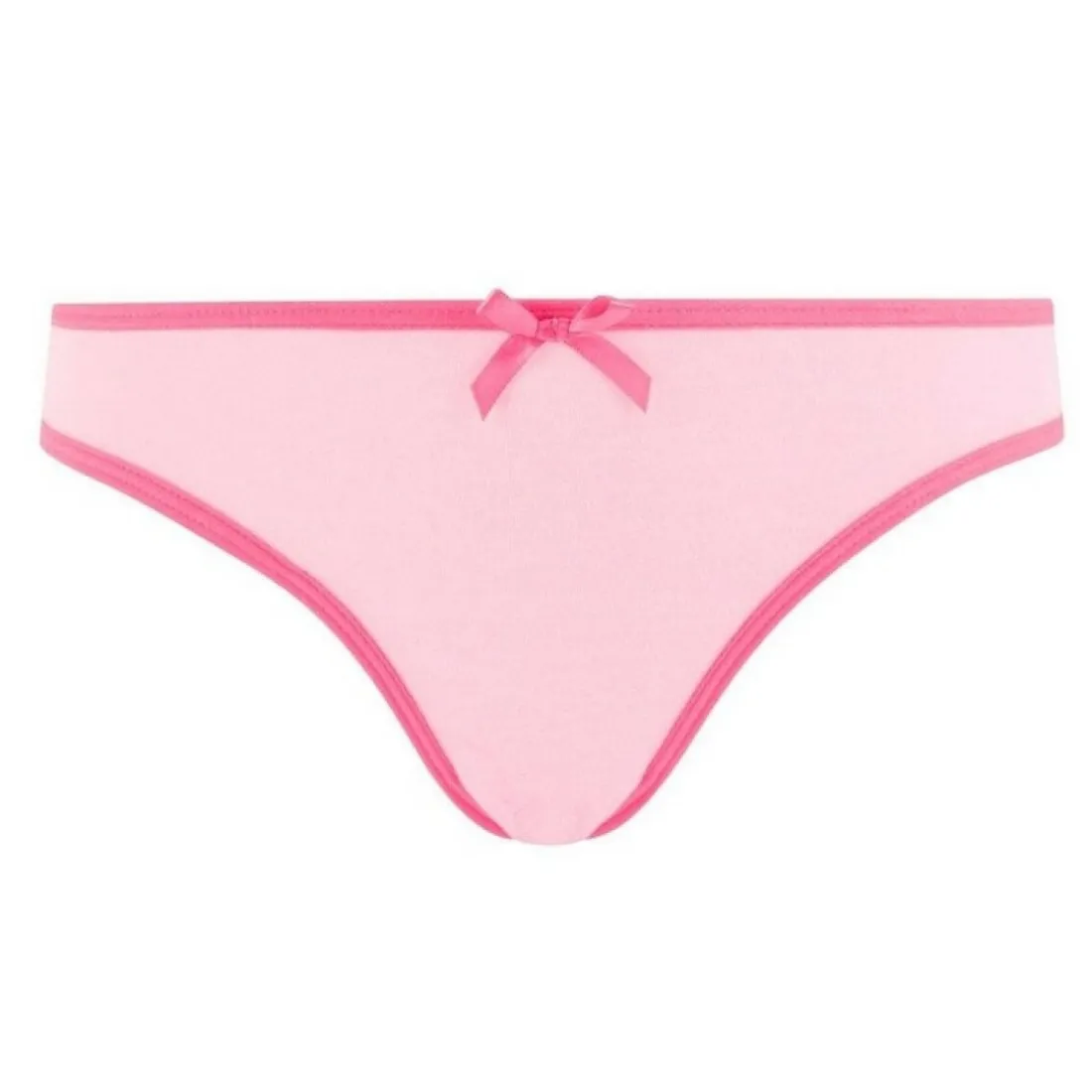 Lot de 3 slips girl blanc, poudre & rose Summer POMM'POIRE - Rose en coton
