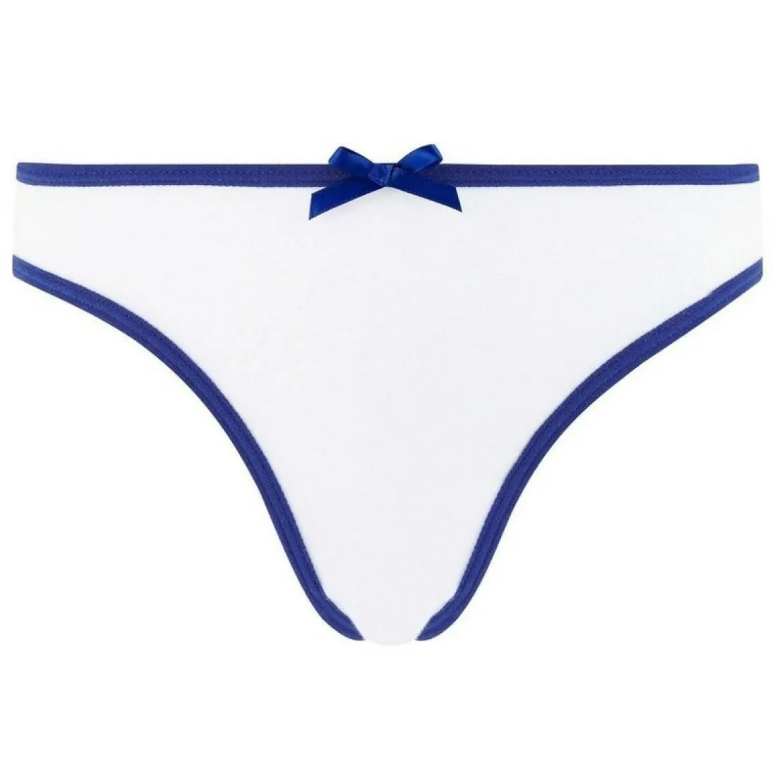 Lot de 3 slips girl blanc, poudre & rose Summer POMM'POIRE - Bleu en coton