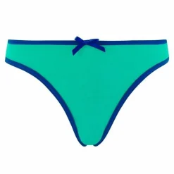 Lot de 3 slips girl blanc, poudre & rose Summer POMM'POIRE - Bleu en coton