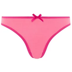 Lot de 3 Slips girl Pomm Poire blanc, poudre & rose en coton