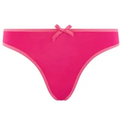 Lot de 3 Slips girl Pomm Poire blanc, poudre & rose en coton
