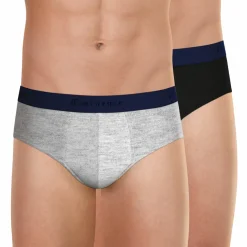 Lot de 2 slips gris Fait en France pour homme