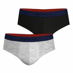 Lot de 2 slips gris Fait en France pour homme