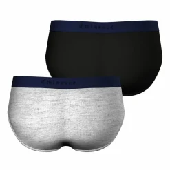 Lot de 2 slips gris Fait en France pour homme