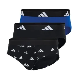 Lot de 3 slips homme Active Flex Cotton Adidasport blanc en coton