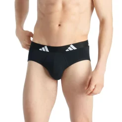Lot de 3 slips homme Active Flex Cotton Adidasport blanc en coton