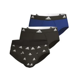 Lot de 3 slips homme Active Flex Coton Adidas noir