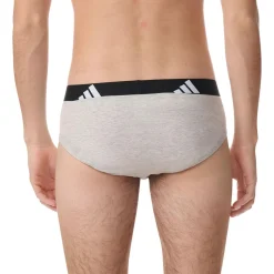 Lot de 2 slips homme Active Flex Cotton Adidasport gris en coton
