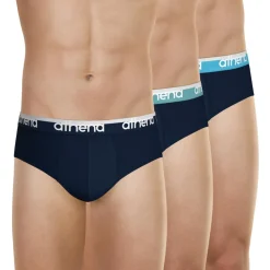Lot de 3 slips homme Easy Bio Athena bleu en coton