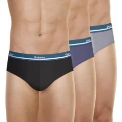 Lot de 3 slips homme Eminence gris en coton