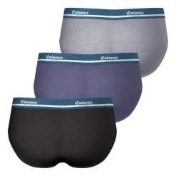 Lot de 3 slips homme Eminence gris en coton