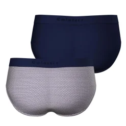 Lot de 2 slips homme Faits en France Eminence bleu noir