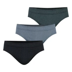 Lot de 3 slips homme Trio Fantaisie Eminence multicolore en coton