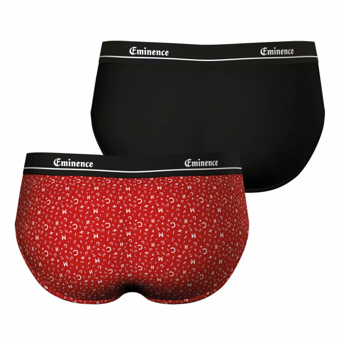 Lot de 2 slips Swing édition Anniversaire rouge en coton pour homme