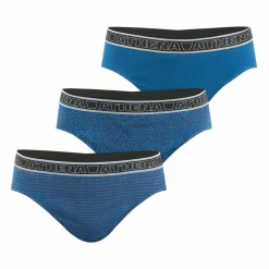 Lot de 3 slips Tonic bleu en coton pour homme