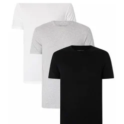 Lot de 3 tee-shirts col rond homme Active Core Coton Adidas gris