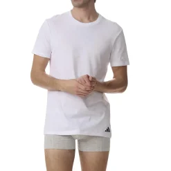 Lot de 3 tee-shirts col rond homme Active Core Cotton Adidasport blanc en coton