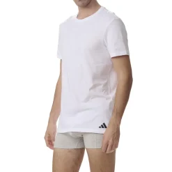 Lot de 3 tee-shirts col rond homme Active Core Cotton Adidasport blanc en coton