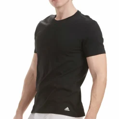 Lot de 3 tee-shirts col rond homme Active Core Coton Adidas noir