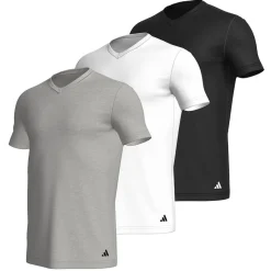 Lot de 3 tee-shirts col V homme Active Core Cotton Adidasport multicolore en coton