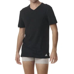 Lot de 3 tee-shirts homme col V Active Core Cotton Adidasport noir en coton