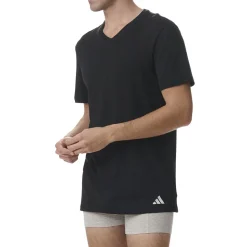 Lot de 3 tee-shirts homme col V Active Core Cotton Adidasport noir en coton