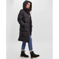 Manteau Capuche Long noir Ula
