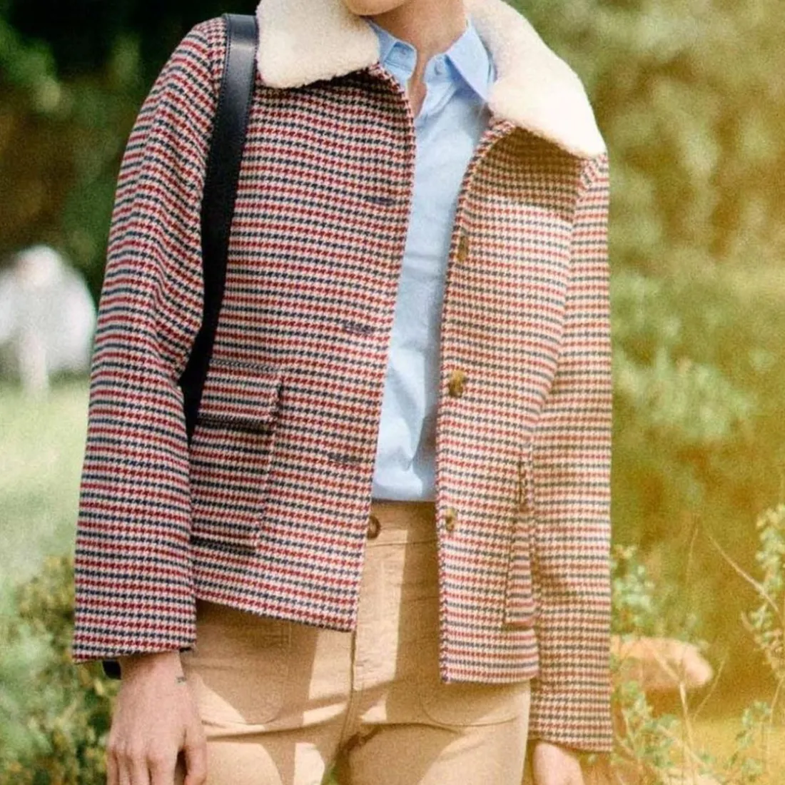 Manteau carreaux NATTIE rouge