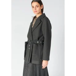 Manteau CHARLOT noir en coton