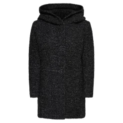 Manteau Col à revers Manches longues noir
