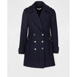 Manteau col tailleur boutonné