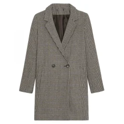 Manteau croisé à carreaux Ernest