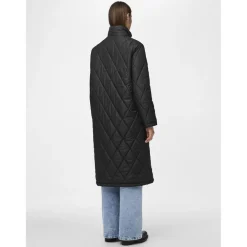 Manteau long matelassé Mailey noir Page