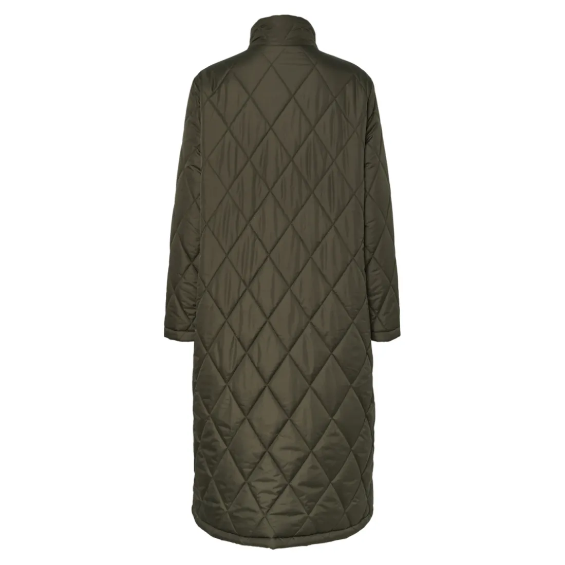Manteau long matelassé Mailey vert Tia