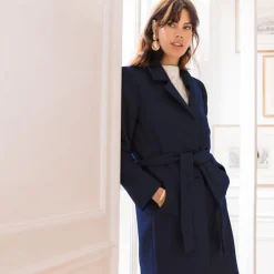 Manteau long MAXI bleu marine