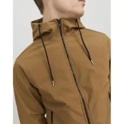 Manteau softshell homme marron