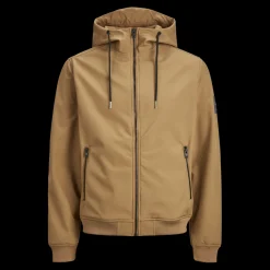 Manteau softshell homme marron