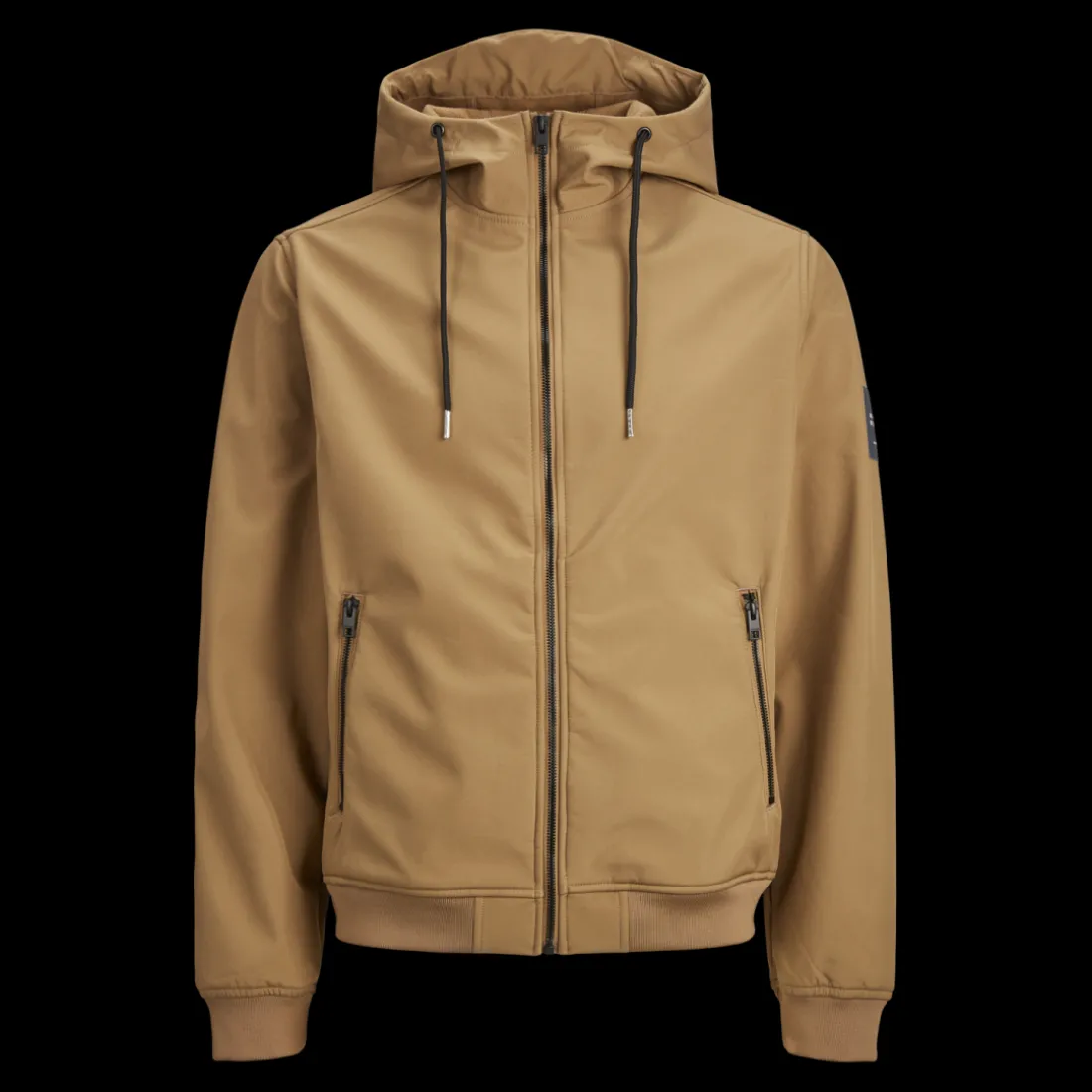 Manteau softshell homme marron