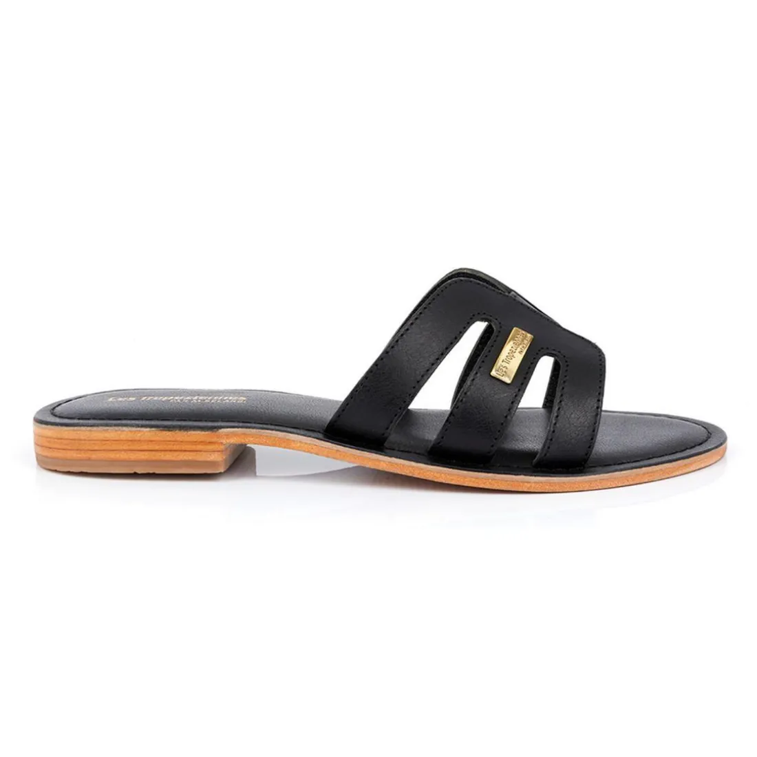 Mule Femme Damia Noir - Les Tropéziennes en cuir
