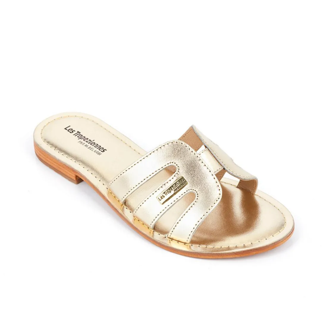 Mule Femme Damia Or - Les Tropéziennes en cuir