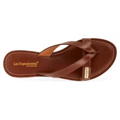 Mule femme HISHIRO Marron en cuir